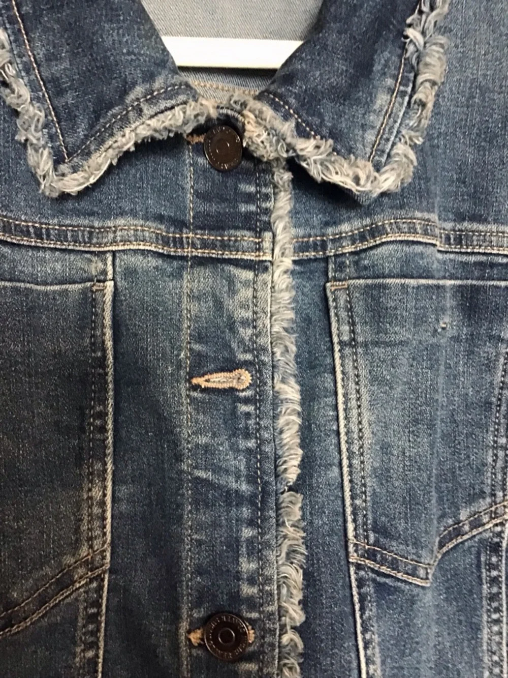 Susan Graver Dark Blue Denim Jacket - Picture 3 of 8